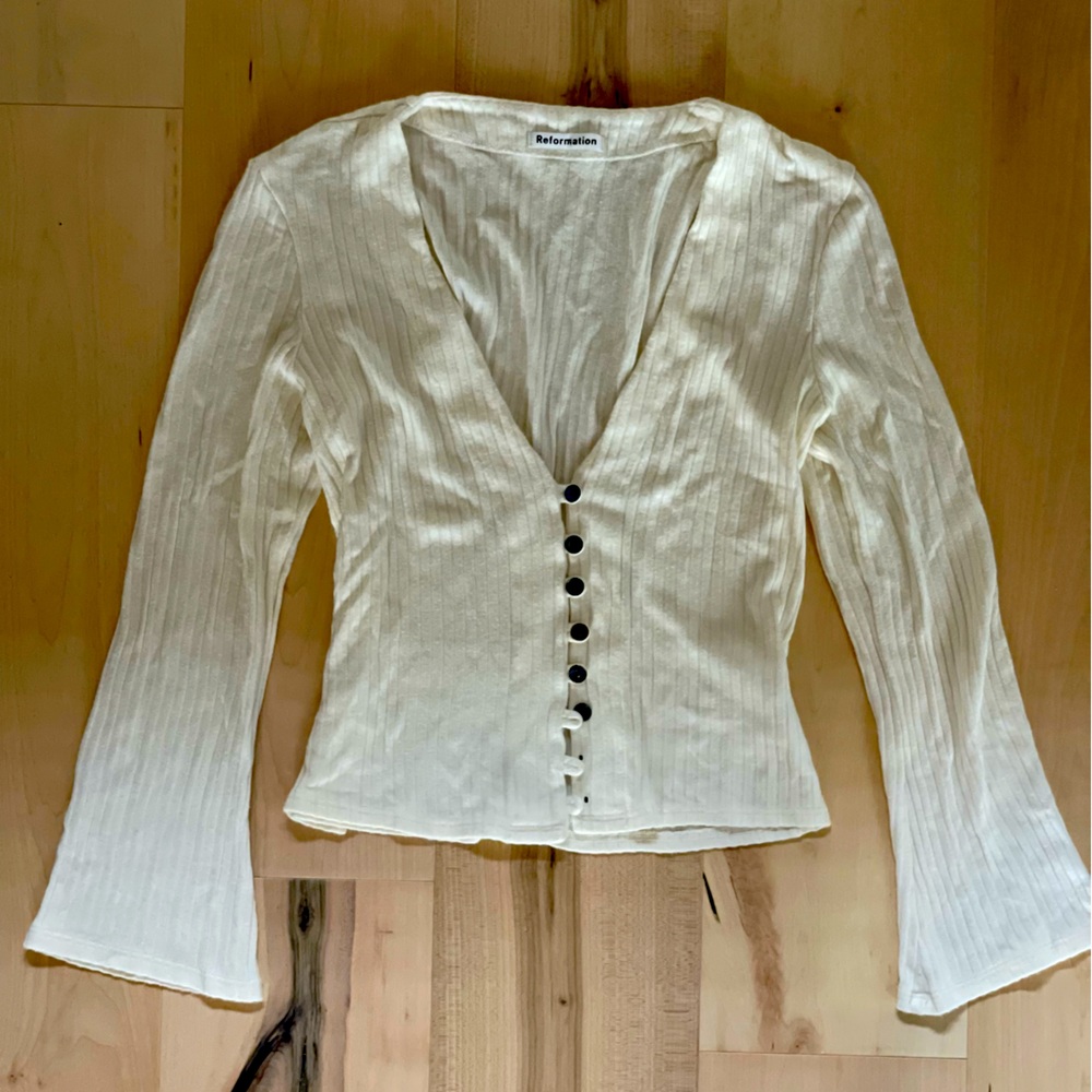 Reformation Gellar Knit Top